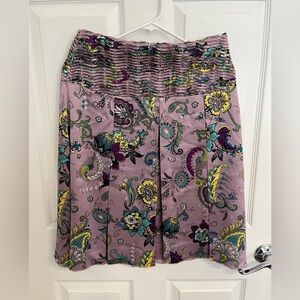 Kenzie floral silk skirt